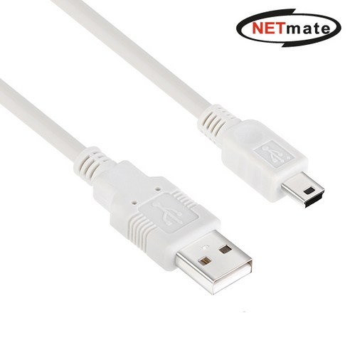 강원전자 넷메이트 NMC-UM2075 USB2.0 AM-Mini 5핀 케이블 0.75m, 본상품선택, 1개