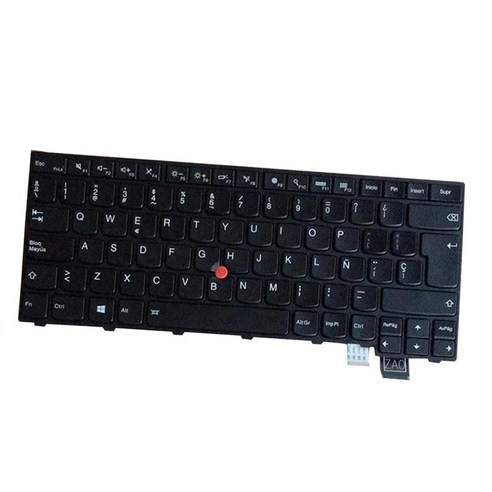 Thinkpad T470S S용 백라이트 노트북 키보드가 있는 라틴 스페인 레이아웃, 검은 색, 290x150x5mm, 플라스틱