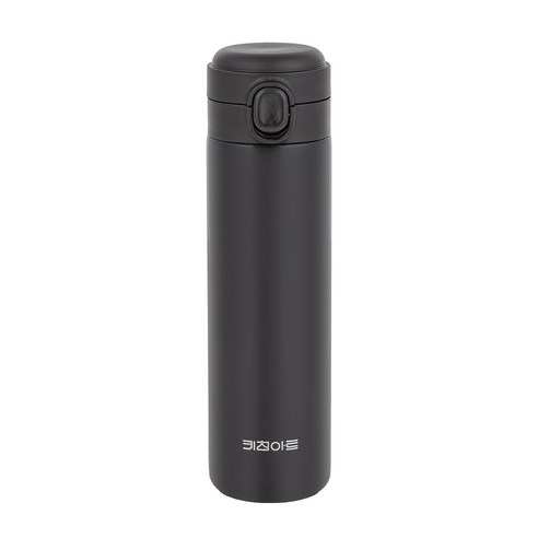 키친아트 원터치 텀블러 보온보냉컵, 500ml, 블랙, 1개