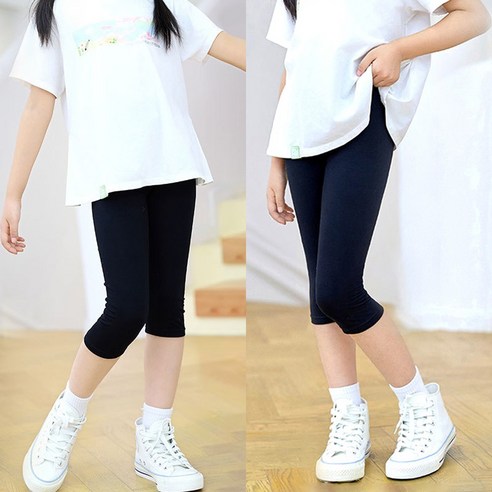 캐보트 여아 뉴 7부 레깅스 바지 여름 아동 유아 시원한재질
