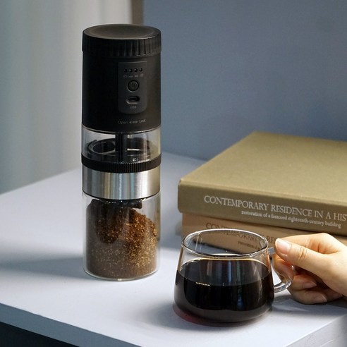 마리슈타이거 루미 무선 전동 커피 그라인더 B60는 USB 충전 가능한 편리한 커피 그라인더입니다.