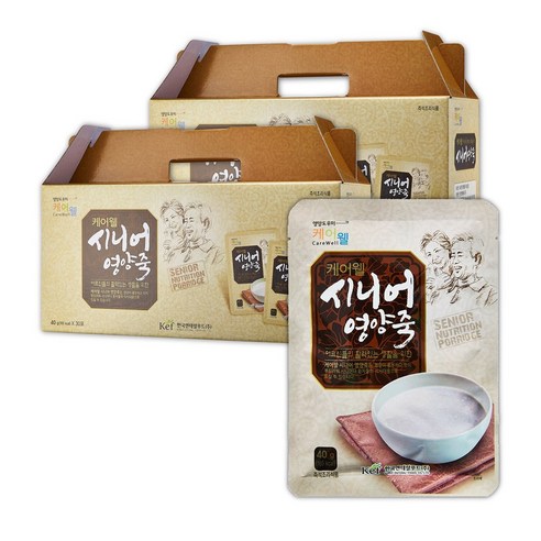 케어웰 시니어영양죽, 40g, 60개