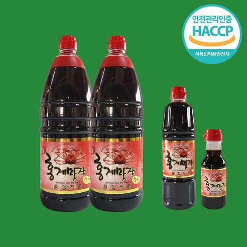 홍일식품 홍게간장 1.8리터2개+맛장700미리