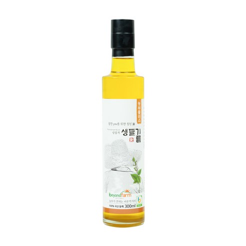 [ 농부플러스 ] 국산 냉압착 생들기름 300ml, 1set