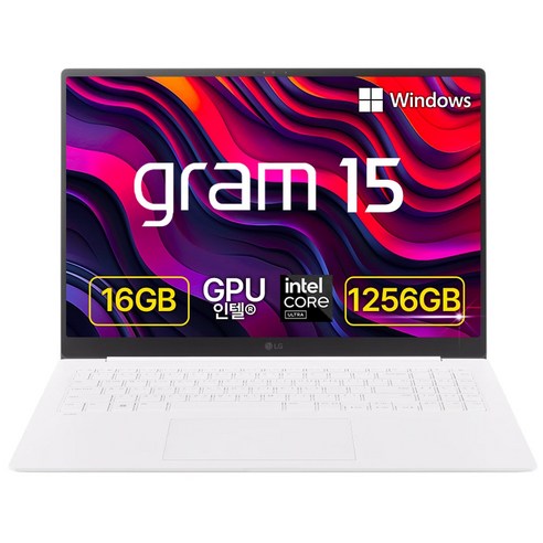 LG전자 2024 그램 15 코어Ultra5 에센스 화이트 256GB 16GB WIN11 Home 15Z90S-GA5PK, SSD 1TB 추가