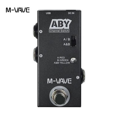 QUADCORTEX 쿼드코텍스 MVAVE ABY BOX 일렉트릭 기타 페달 악기 범용 양방향 라인 앰프 캐비닛 효과 C
