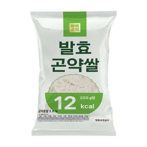 빼빼곤약 발효곤약쌀 200g x 1팩 (100g당 7kcal), 1개, 200g(1개)