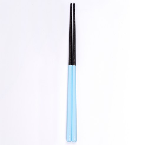 아이하시 수제 천연 옻칠 젓가락 1세트, 베이비블루 일자형 젓가락, 1개