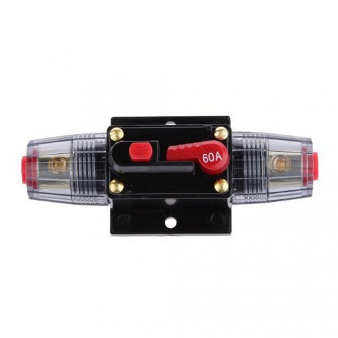 2pcs 12V-24V 인라인 자동 회로 차단기 60A 수동 리셋 스위치 오디오 퓨즈
