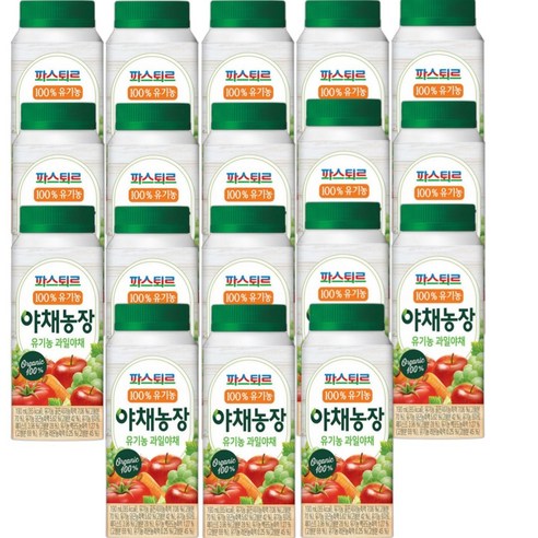 파스퇴르 파스퇴르 유기농 야채농장 과일야채 190ml (냉장)
