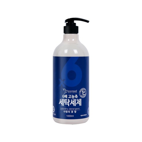 에코띠끄 6배 고농축 액체 세탁세제 중성세제 1000ml, 1개