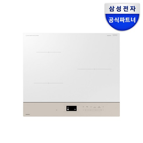 삼성전자 비스포크 NZ63DB607CFE 인덕션 3구 빌트인 AI끓음감지 저소음 프레임리스 슬림핏 베이지, NZ63DB607CFH 화이트