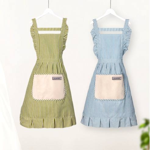 집에서도 스타일리시하게! HIURETME H형 원피스 타올 앞치마로 즐거운 집안일을!