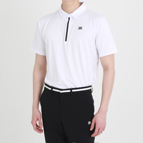 남성 골프 여름 카라 티셔츠 기능성 에코 스판 반팔 티셔츠 01
