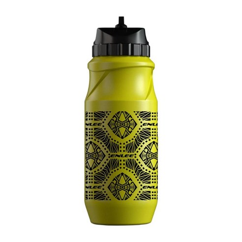 650ml 자전거 사이클링 물병 누수 방지 휴대용 PP 바디 핸드 헬드 내구성 코팅 음료 병 운동 체육관 승마 캠핑, 3.15x3.15x8.46인치, PP 플라스틱 및 실리콘, 노란색