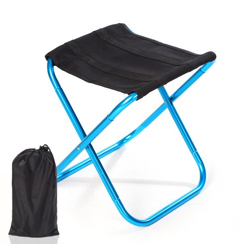 캠핑 의자 아웃도어 휴대용 접이식 의자 스케치 접이식 미니 의자 낚시 여행 캠핑 의자 경량 캠핑의자 접이 캠핑스툴, 푸른색