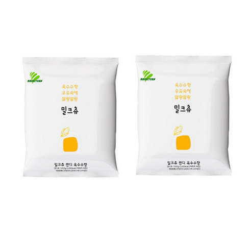 밀크츄 옥수수, 1kg, 2개