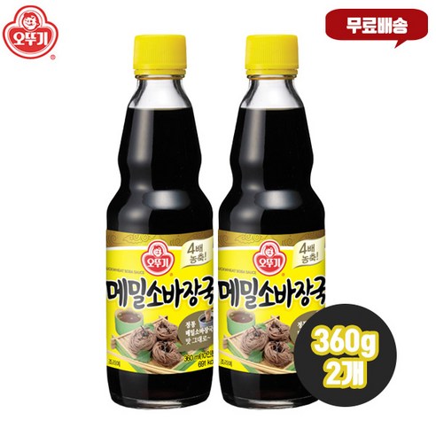 오뚜기 메밀소바장국, 360ml, 2개