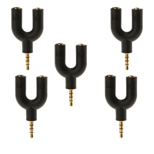 5게 3.5mm 스테레오 오디오 이어폰 헤드폰 어댑터, 설명 설명, 설명, 설명