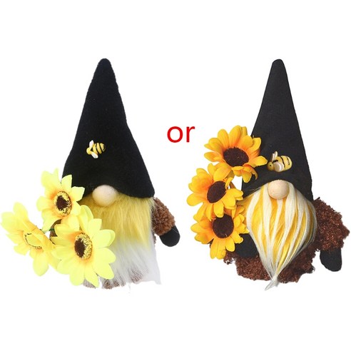 봄 부활절 해바라기 꿀벌 그놈 Tomte Nisse 스웨덴어 엘프 홈 농가 부엌 장식, A