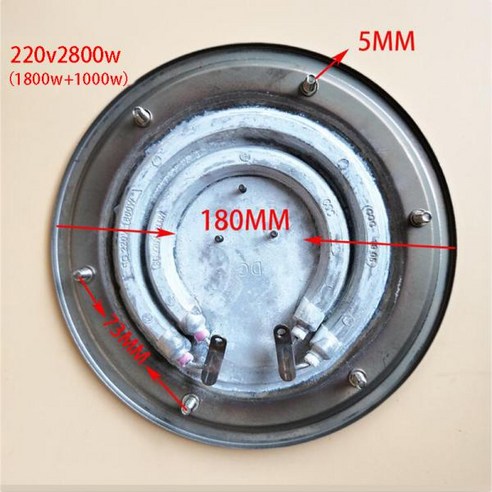 난방 배럴 물 전기 부품 히터 스틸 plate18/20cm180 0/2800/3200w 양동이 스테인레스 김이 열 요소, 없음, 4) ss304 2800w