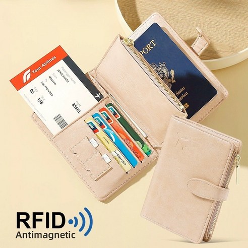 제이템 RFID 차단 안티스키밍 여권 케이스 지갑