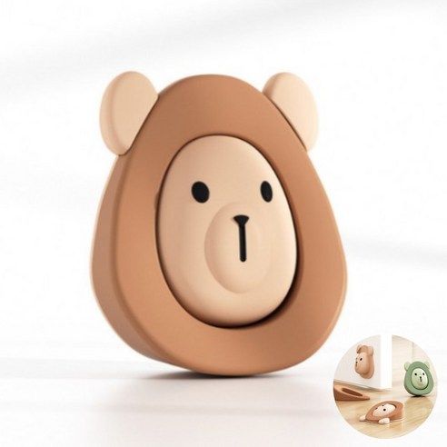 펌킨윈스 인형 도어스토퍼 도어쿠션 문고정 문닫힘 손끼임 문소리방지, 브라운, 브라운, 1개