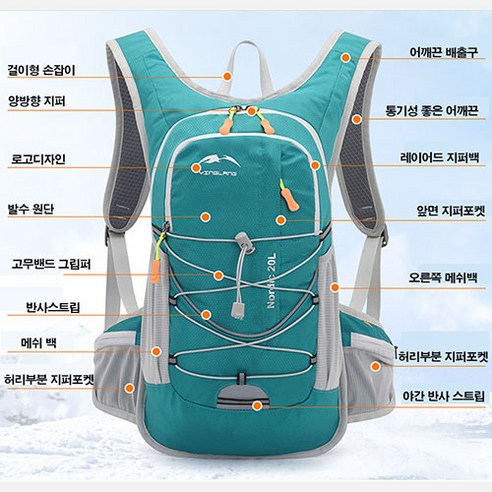 모험을 위한 필수품: 킴스브로 경량 스포츠배낭