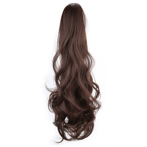 마이링크 웨이브 포니테일 가발 집게형 끈묶음형, 집게형 45cm, 1개, 블랙브라운