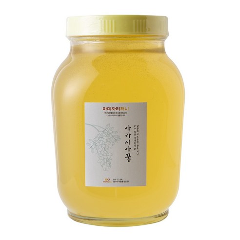 국내산 꽃꿀 100% 마미자리허니 천연 벌꿀 2.4kg 아카시아 잡화 토종 꿀 선물 세트, 아카시아꿀 1병+공병