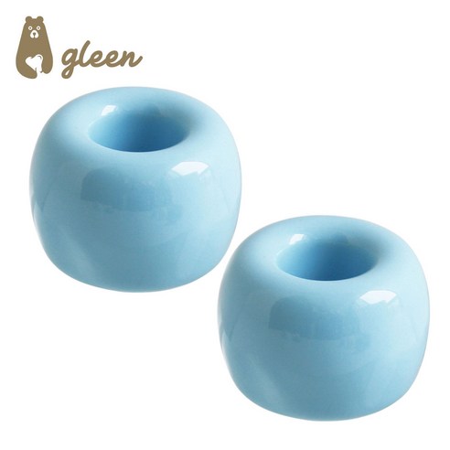 gleen 글린 세라믹 칫솔꽂이 볼펜꽂이, 2개, 칫솔꽂이-블루