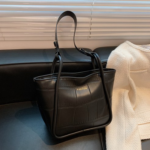 KORELAN 가을·겨울 대용량 가방 여성용 가방 트렌드 빈티지 심플한 숄더백 미니멀 질감 토트 가방