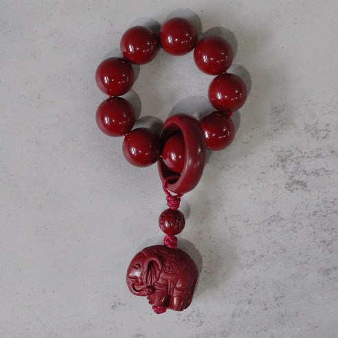 손안에 들어오는 평안, 붓다북 경면주사 코끼리 손가락 단주