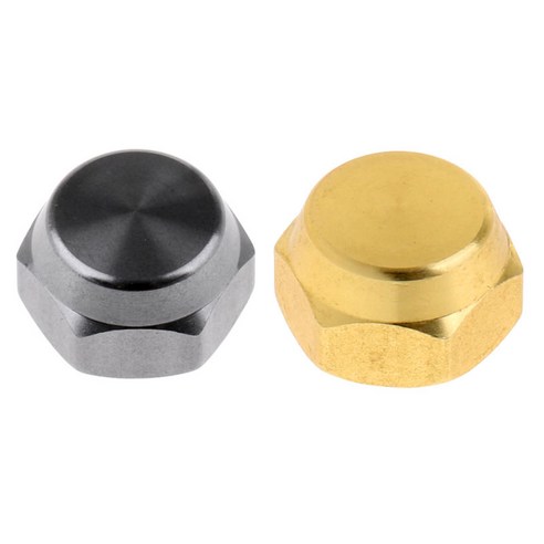 2pcs m7 낚시 릴 핸들 너트 베이트 캐스팅 릴 핸들 용 나사 캡, 알루미늄 합금, 회색 황금