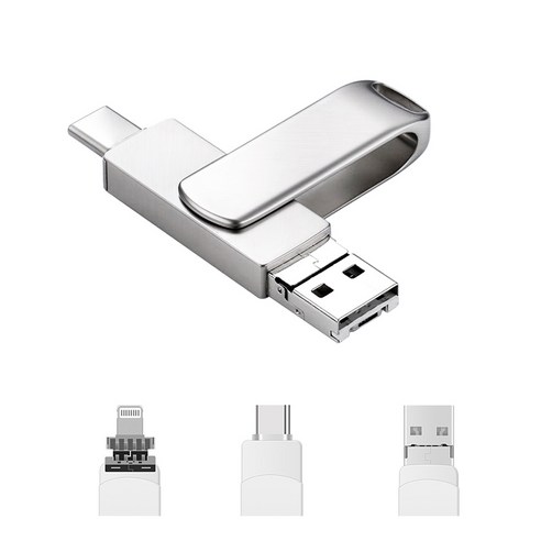 Kcwen 핸드폰 외장메모리 OTG 아이폰 USB 메모리 3in1: 다기능 저장 솔루션