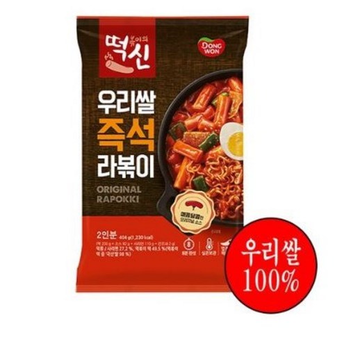 동원 떡볶이의 신 즉석 라볶이, 404g, 130개