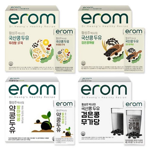 이롬erom 검은콩 무가당 / 우리땅 17곡, 32개, 190ml