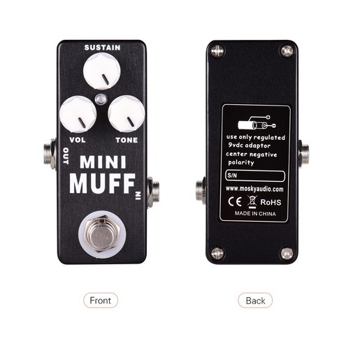 MOSKY MINI MUFF 기타 효과 프로세서 멀티 효과 퍼즈 스테이션 베이스 오버드라이브 버퍼 지연 리버브 효과 DJ 장비, 1개 hxstomp