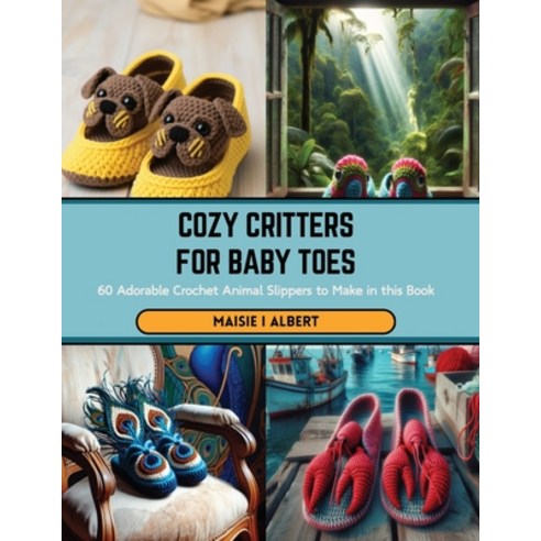 (영문도서) Cozy Critters for Baby Toes: 60 Adorable Crochet Animal Slippers to Make in this Book Paperback, Independently Published, English, 9798876199775