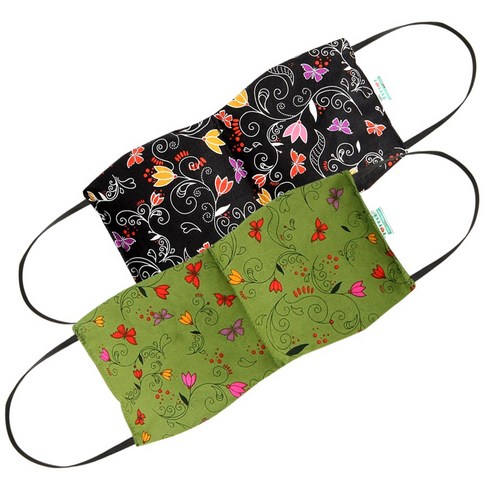 아이러브허브 카키+블랙 눈 찜질팩 세트 – 허브향, 2개입 허브찜질팩