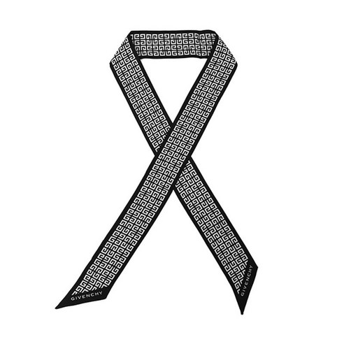 섬세한 아름다움, 지방시 4G 모노그램 실크 방도로 완성하는 당신의 스타일 지방시스카프