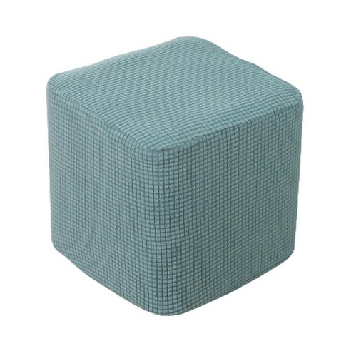 10 "-13"스트레치 오토만 Slipcover 발판 발판 거실 소프트 커버, 녹차, 폴리 에스터