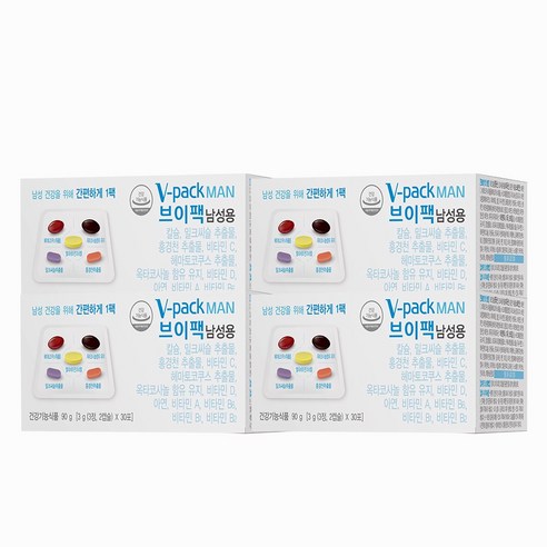안국약품 브이팩 남성용, 90g, 4개
