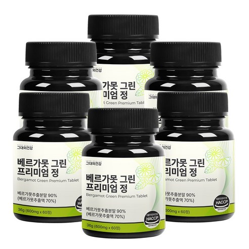 그대의건강 베르가못 그린 프리미엄 정, 6개, 60정