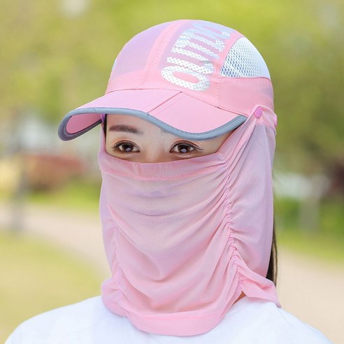 여름 래쉬가드 남녀 자외선차단 썬캡통기성 안면 가리개 낚시모자