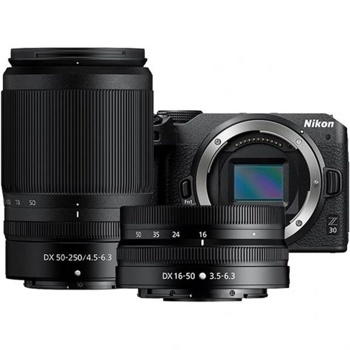 니콘 1743Q Z 30 미러리스 카메라 2개 렌즈 키트 DX 16-50mm VR & 50-250mm (갱신)