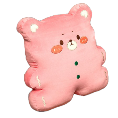 네이처타임즈 쿠키곰 인형 베개 담요쿠션 바디필로우, 핑크 마카롱 쿠키
