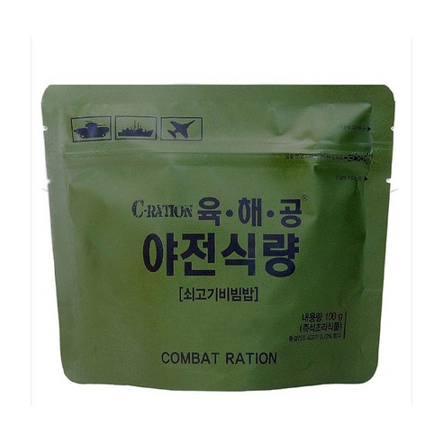 육해공 야전식량 쇠고기 비빔밥, 100g, 20개