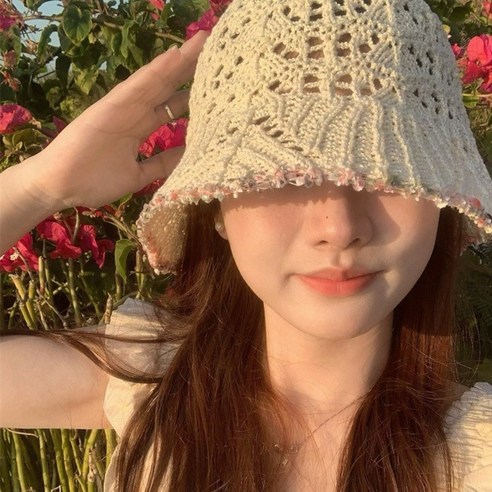 글로아 여름 라탄모자 라피아 버킷햇