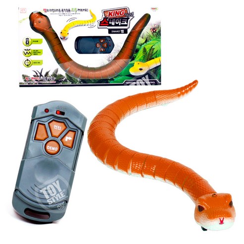 Toy Venture 토키즈 비틀 어린이 RC 완구 뱀, 오렌지, 1개
